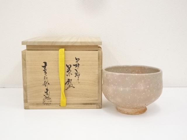 JAPANESE TEA CEREMONY / CHAWAN(TEA BOWL) / HAGI WARE / BY SHOROKU YAMATO